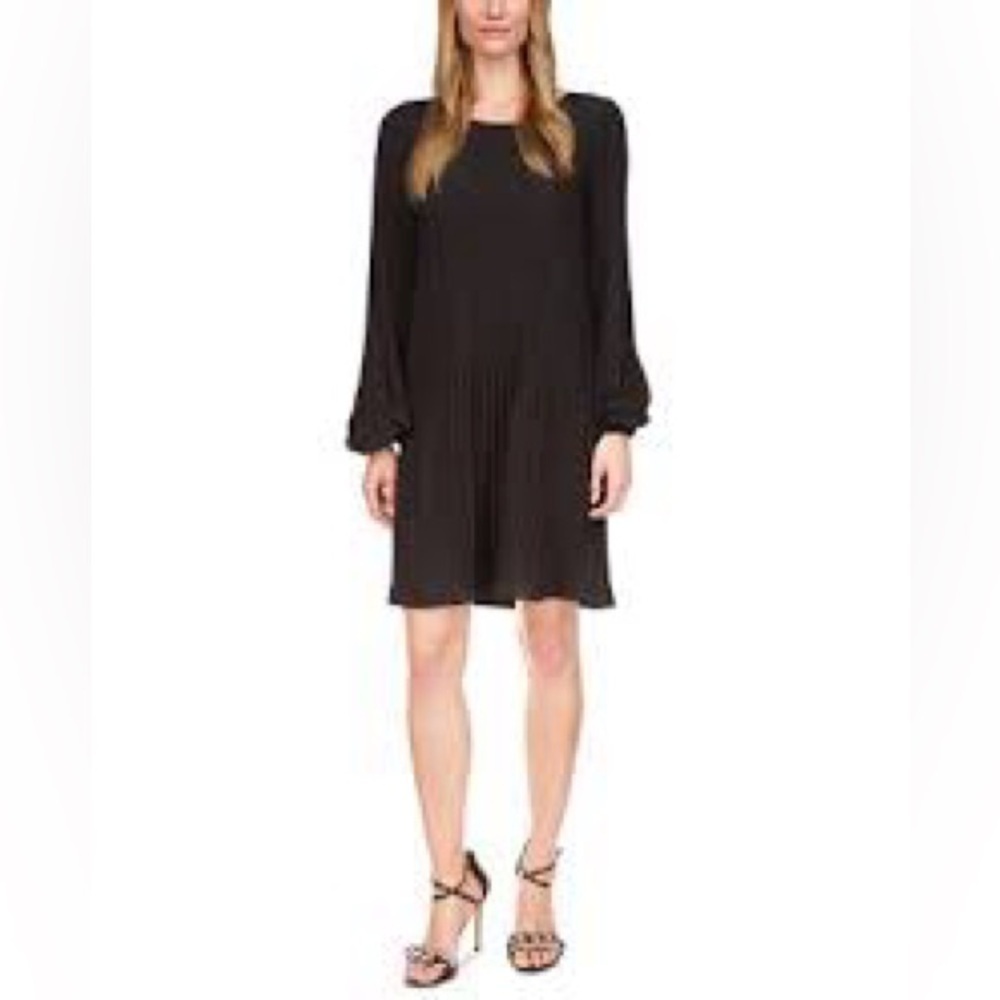 040 - Michael Kors NWOT Black Sheath Mini Dress with Bishop Sleeves, Size XL